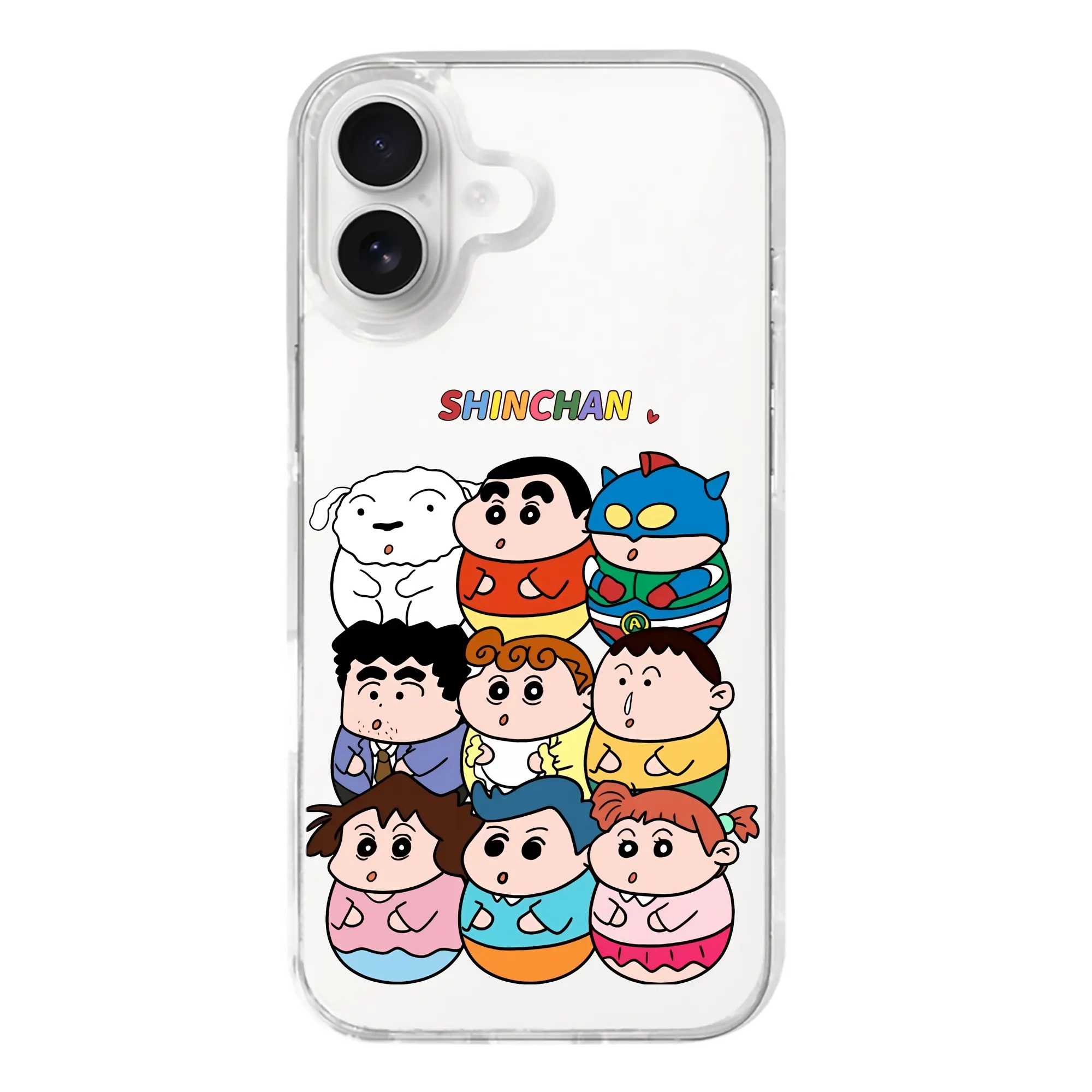 クレヨンしんちゃん グッズ 野原 しんのすけ - iPhone 17シリーズ 透明スマホケース – 薄型・耐衝撃・精密フィット保護カバー